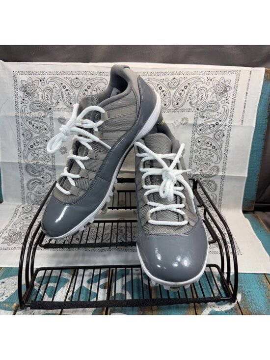 Nike Air Jordan 11 Retro Low TD Football Cleats Cool Wolf Grey AO1560-003 Men 12 main image 6
